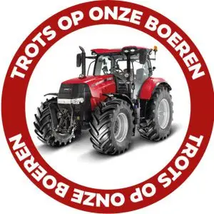 Sticker - Trots op onze boeren Case trekker 