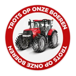 Sticker trots op onze boeren Case – sfeerbeeld