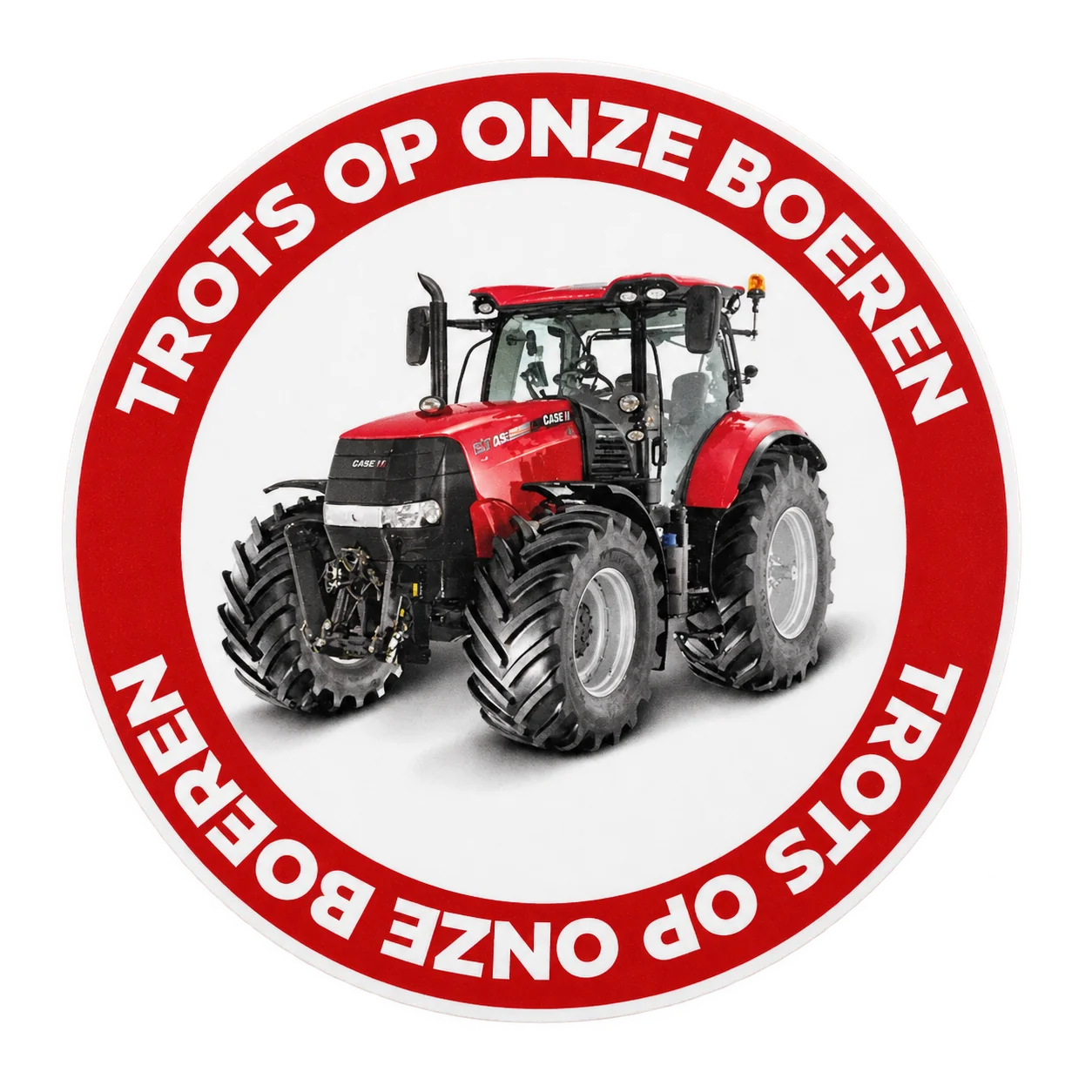 Sticker trots op onze boeren Case – sfeerbeeld