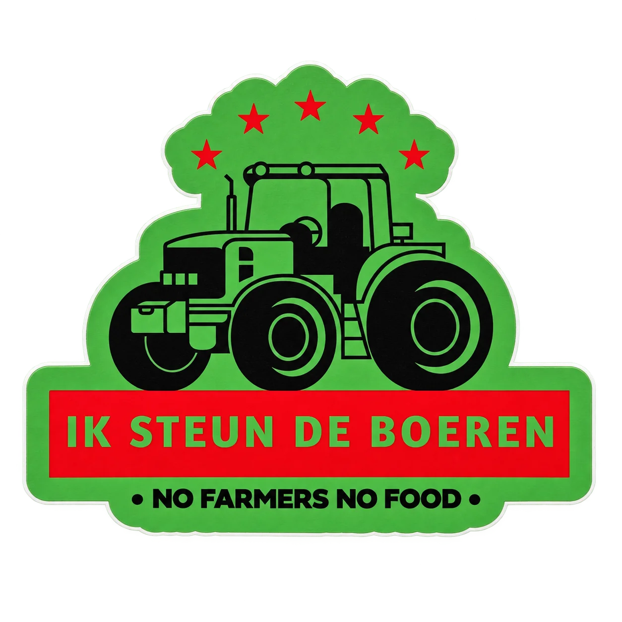 Sticker steun de boeren Fendt – sfeerbeeld