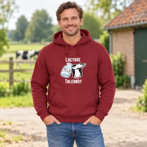 Hoodie Ik ben lactose tolerant! – sfeerbeeld