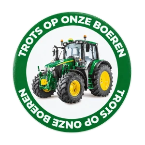 Sticker trots op onze boeren John Deere – sfeerbeeld
