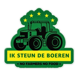 Sticker steun de boeren – sfeerbeeld