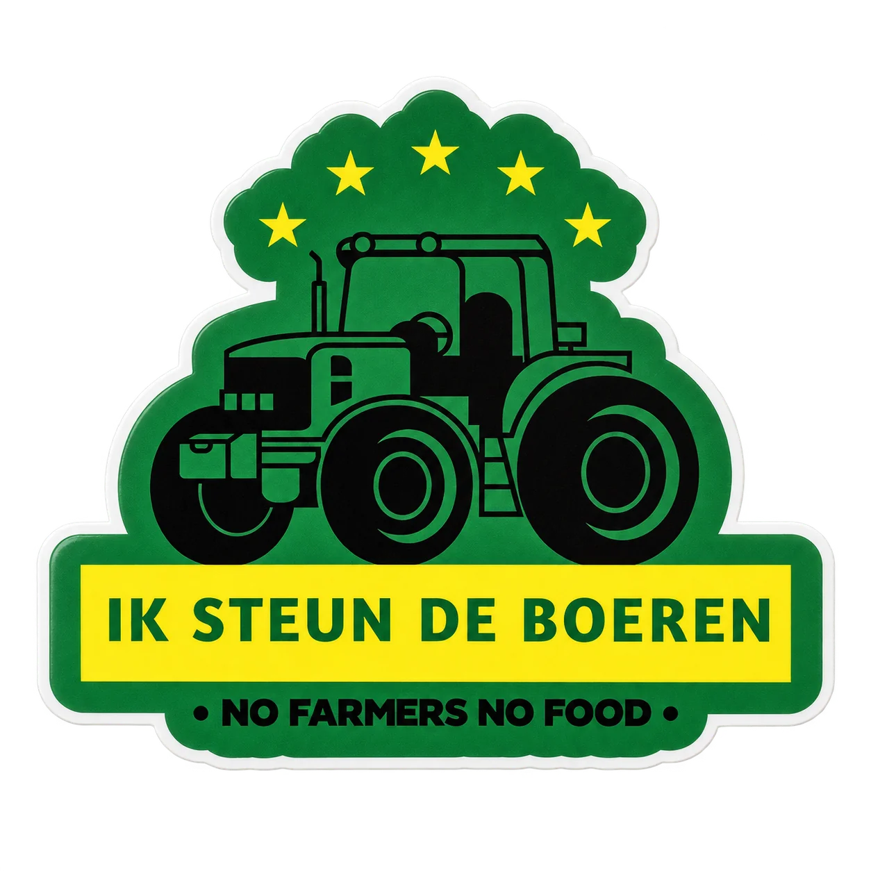Sticker steun de boeren – sfeerbeeld