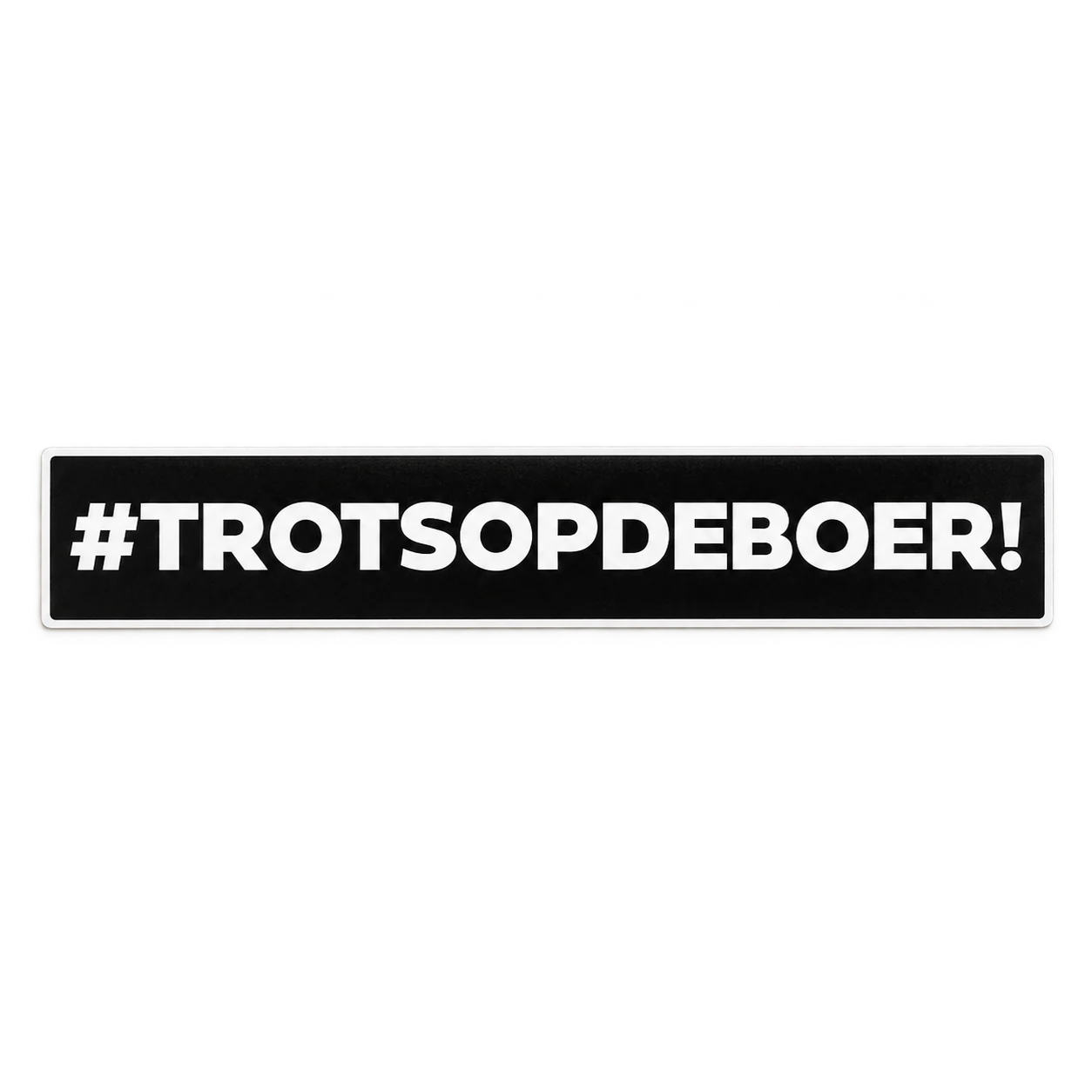 Sticker #trotsopdeboer – sfeerbeeld