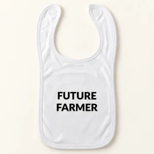 Slabbetje met opdruk Future Farmer – sfeerbeeld