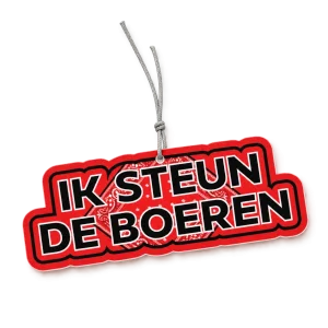 Geurhanger ik steun de boeren (Boss) – sfeerbeeld