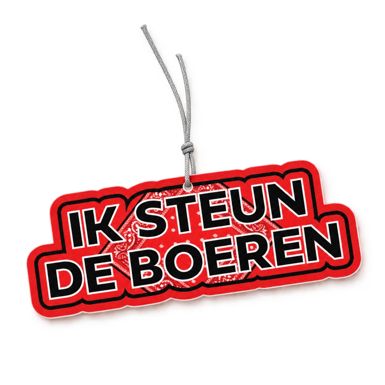 Geurhanger ik steun de boeren (Boss) – sfeerbeeld