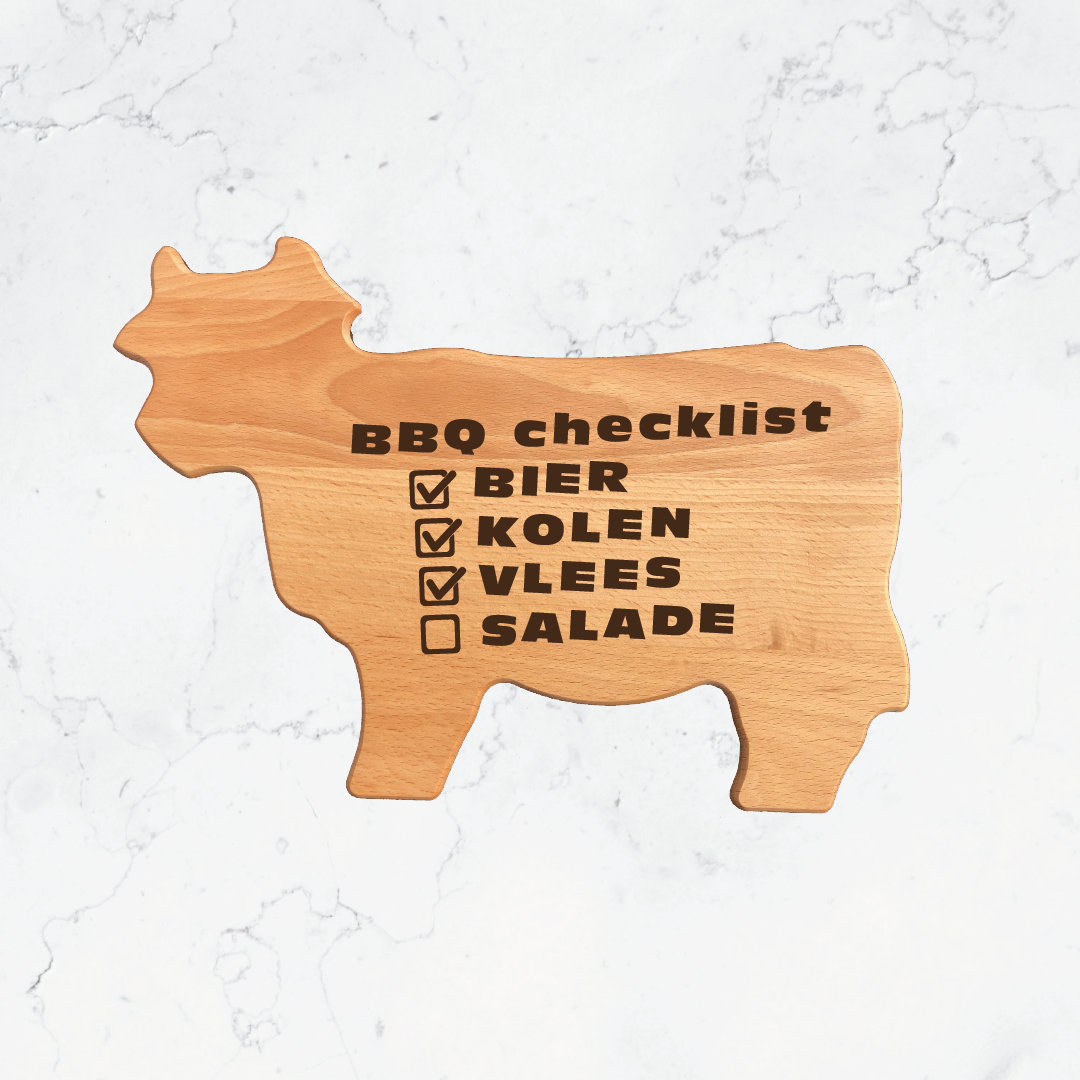 Houten vleesplank koe - Afbeelding 2