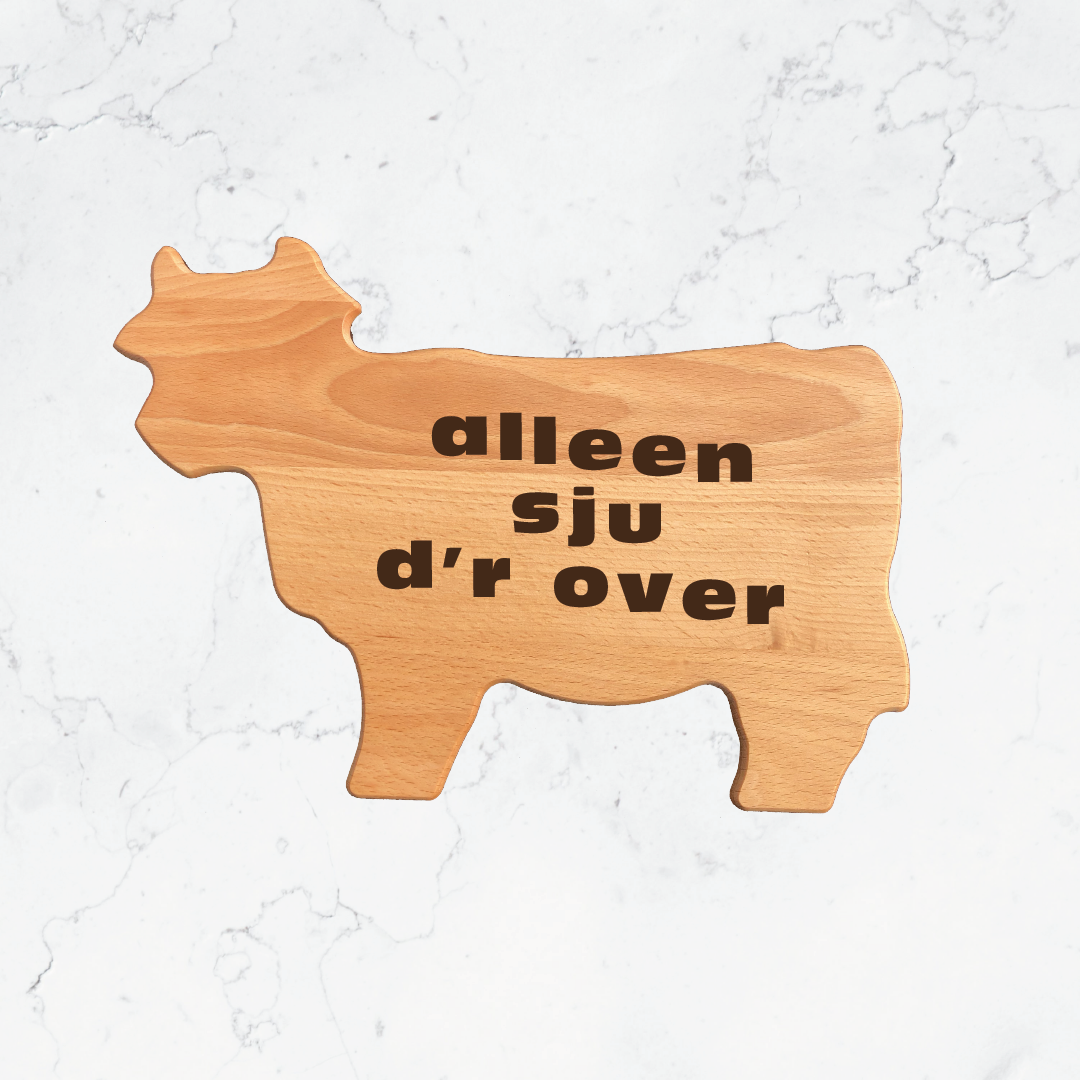 Houten vleesplank koe - Afbeelding 4