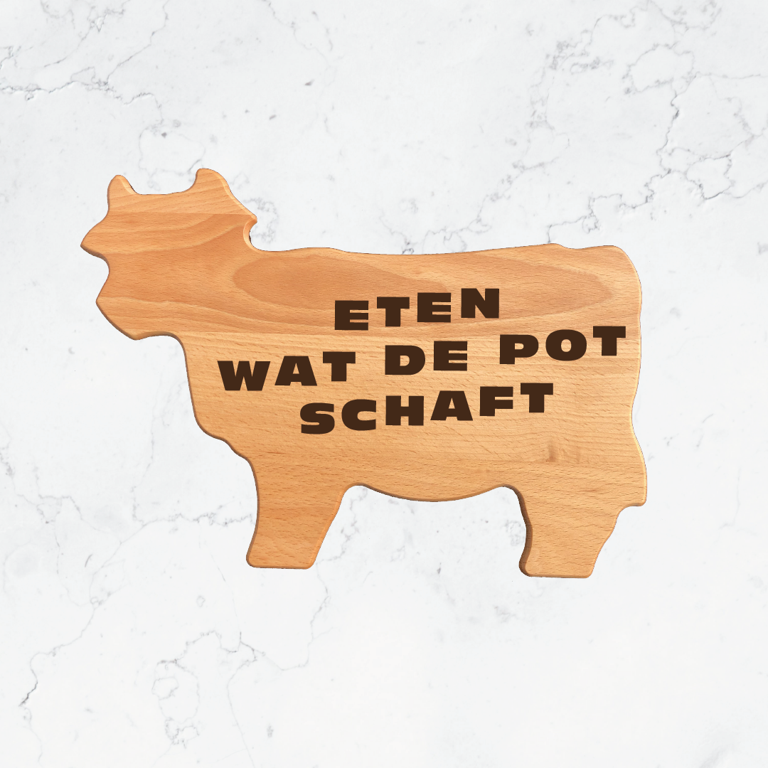 Houten vleesplank koe - Afbeelding 7