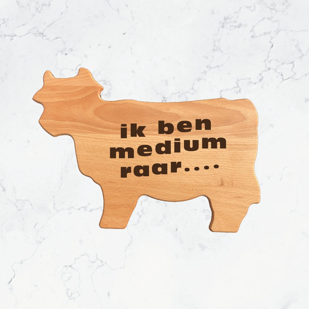 Houten vleesplank koe - Afbeelding 10