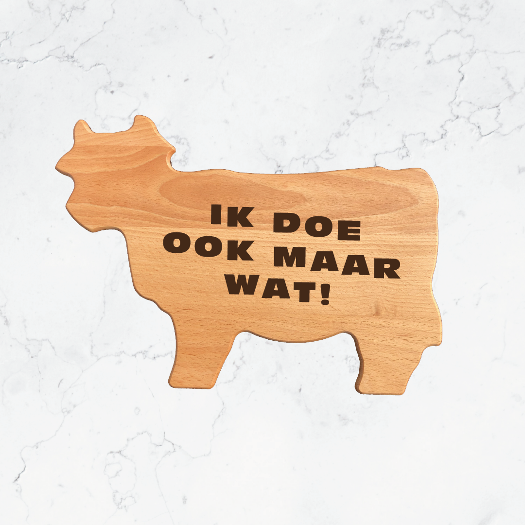 Houten vleesplank koe - Afbeelding 11