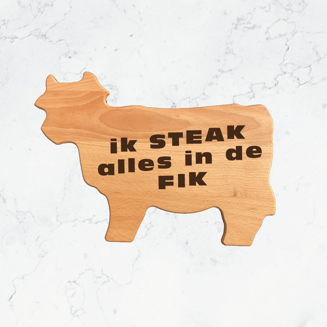 Houten vleesplank koe - Afbeelding 13
