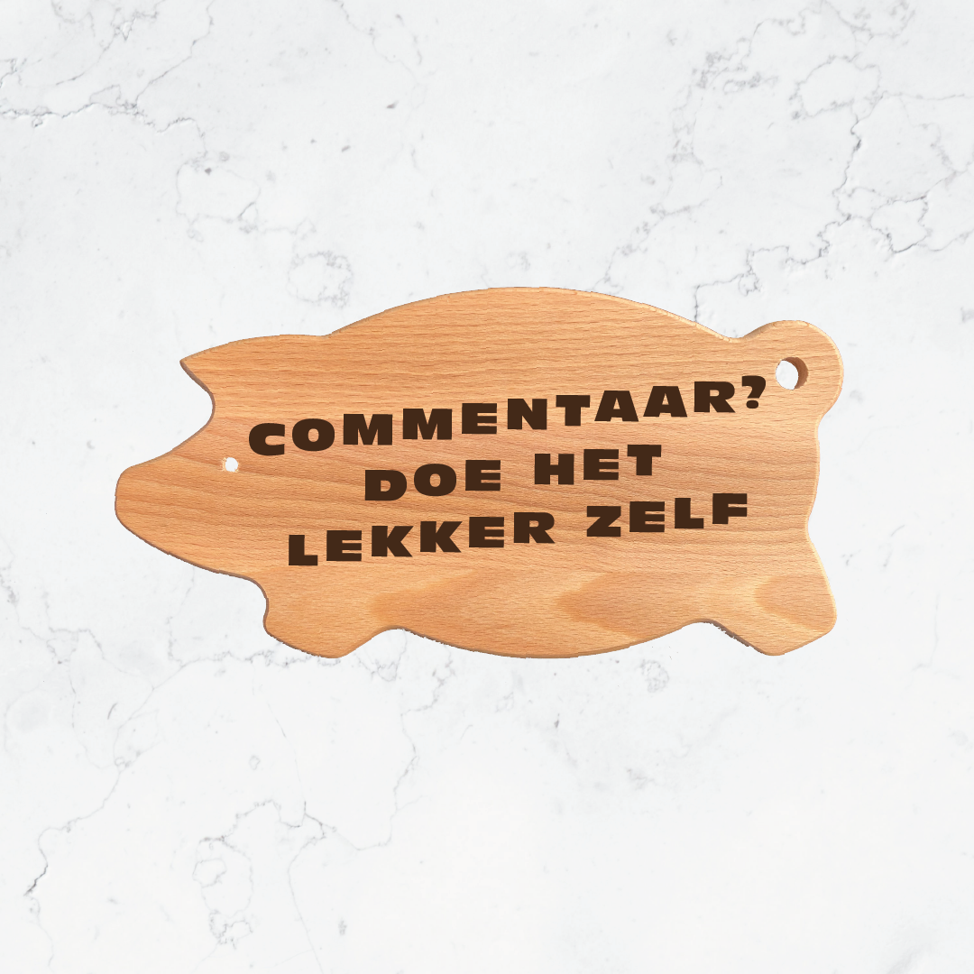Houten vleesplank varken - Afbeelding 5