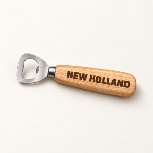 Flesopener New Holland – houten handvat