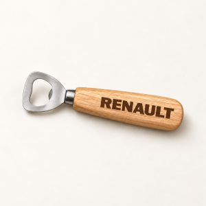 Flesopener Renault – houten handvat